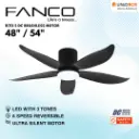 FANCO Rito 5 48"/54" DC Ceiling Fan with LED - Variant Main Image