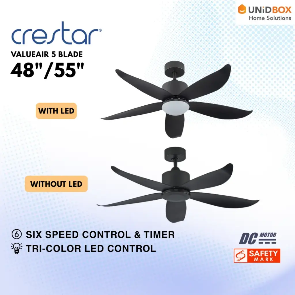 CRESTAR VALUEAIR 5 DC Ceiling Fan - Variant Main Image