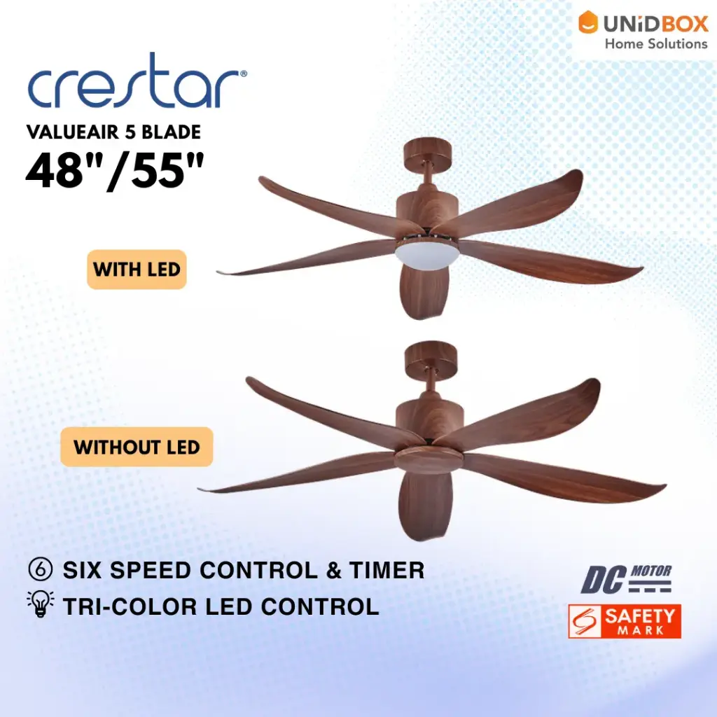 CRESTAR VALUEAIR 5 DC Ceiling Fan - Variant Main Image
