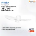 ALASKA Aspen III 38"/42"/50" DC Ceiling Fan - Variant Main Image