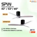 SPIN Timber Series Off White 36"/43"/52"/60" DC Ceiling Fan Smart Wifi - Variant Main Image