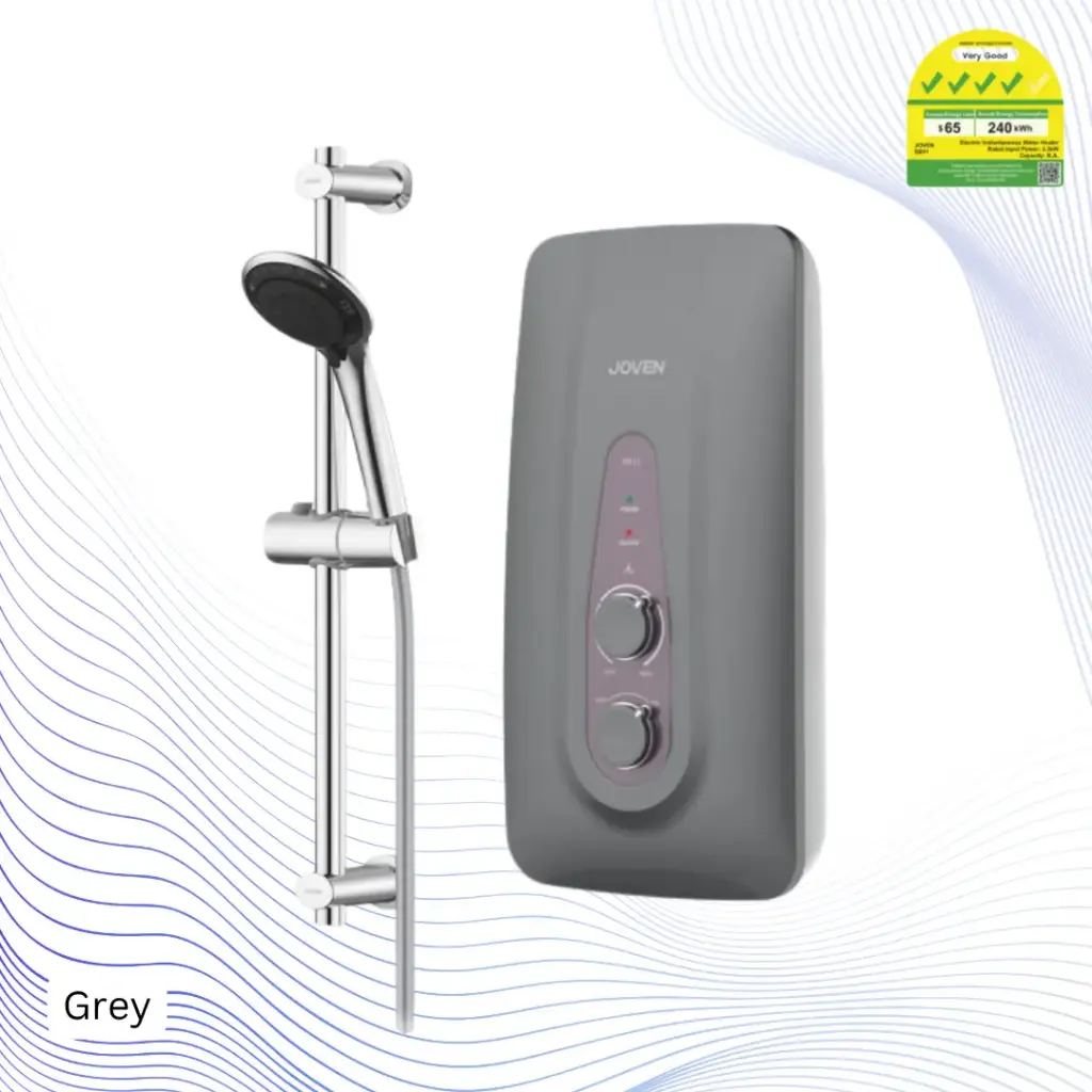 JOVEN SB11/SB11RS Instant Water Heater with Rain Shower Option (Silver/Grey) - Variant Main Image