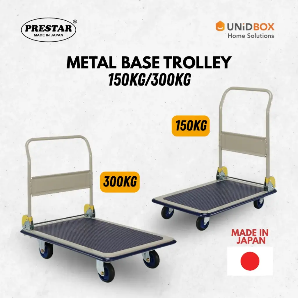 PRESTAR NB-101 / NF-301 Metal Platform Hand Truck | Single Tier Foldable Trolley 150kg / 300kg | 740 × 480mm - Variant Main Image