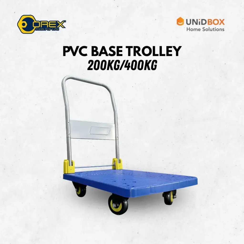 OREX PS101/PM301 Blue Plastic Trolley with TPR Casters (200kg/400kg) - Variant Main Image