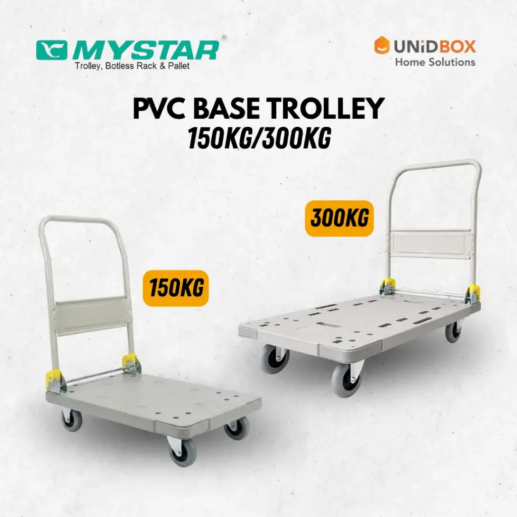 MYSTAR PS-101V2/PM-301V2 PVC Hand Truck (150kg/300kg) - Variant Main Image