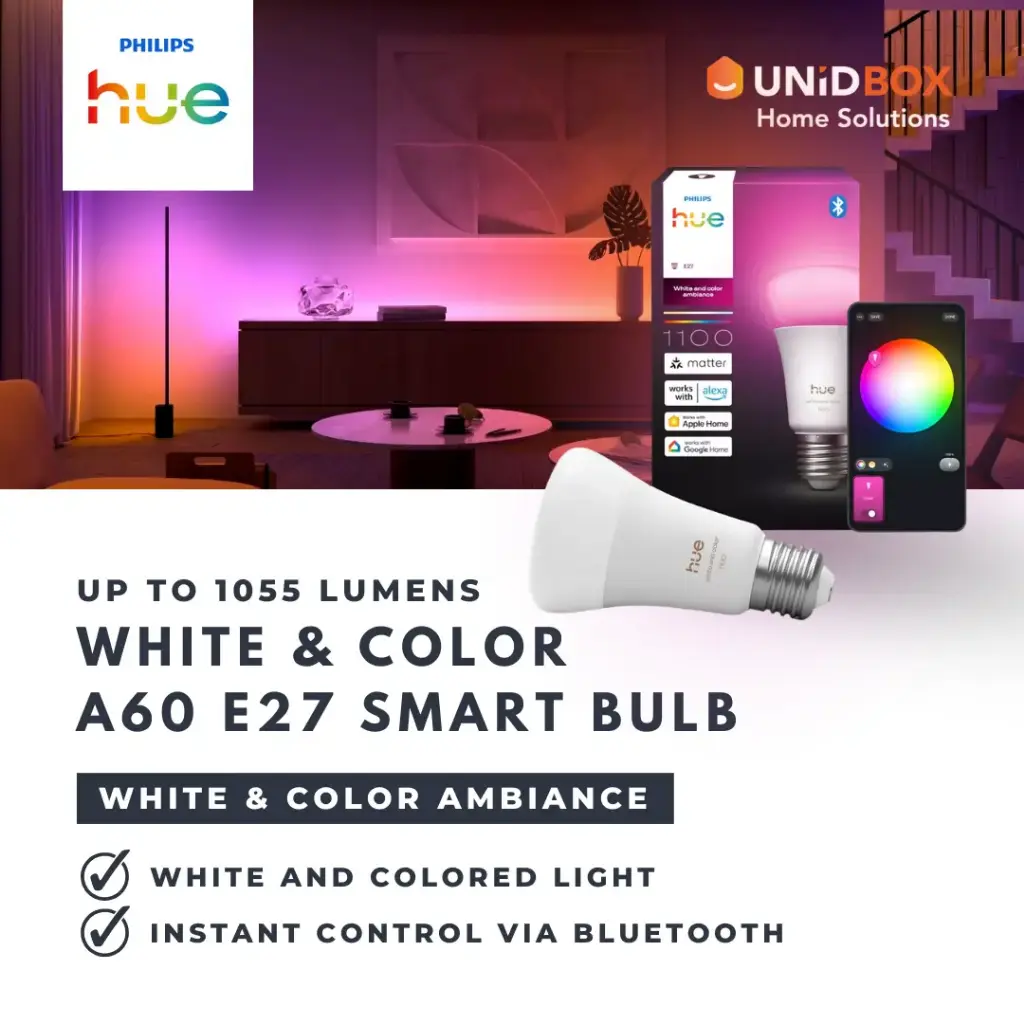 PHILIPS Hue Ambiance White Colour E27 Bulbs Smart Lighting - Variant Main Image