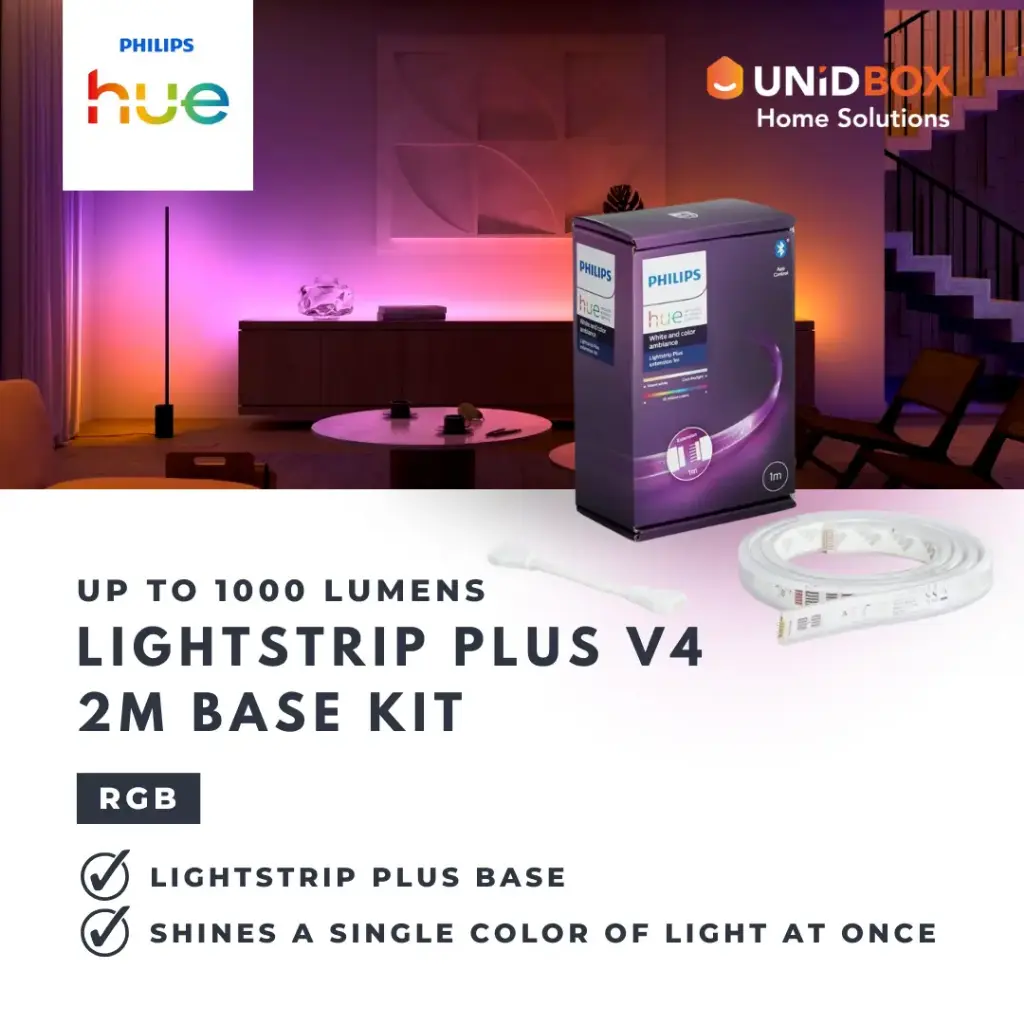 PHILIPS Hue Lightstrip Plus V4 Smart LED Lightstrip / 1m Extension Smart Lighting - Variant Main Image