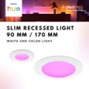 Philips Hue Slim White & Colour Ambiance Smart Recessed Light | 90mm / 170mm | IP44 - Variant Main Image