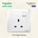 SCHNEIDER AFFLE PLUS Electric Switch and Socket White - Variant Main Image