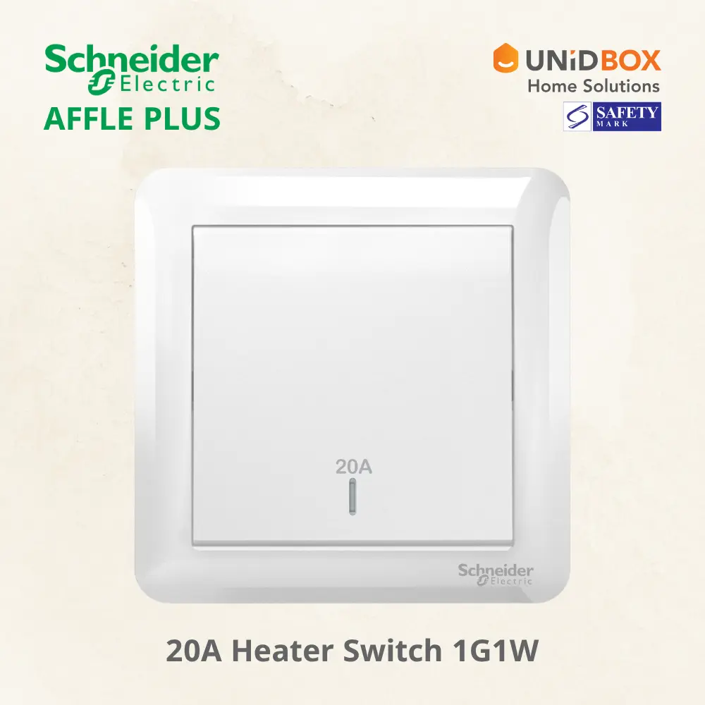 SCHNEIDER AFFLE PLUS Electric Switch and Socket White - Variant Main Image