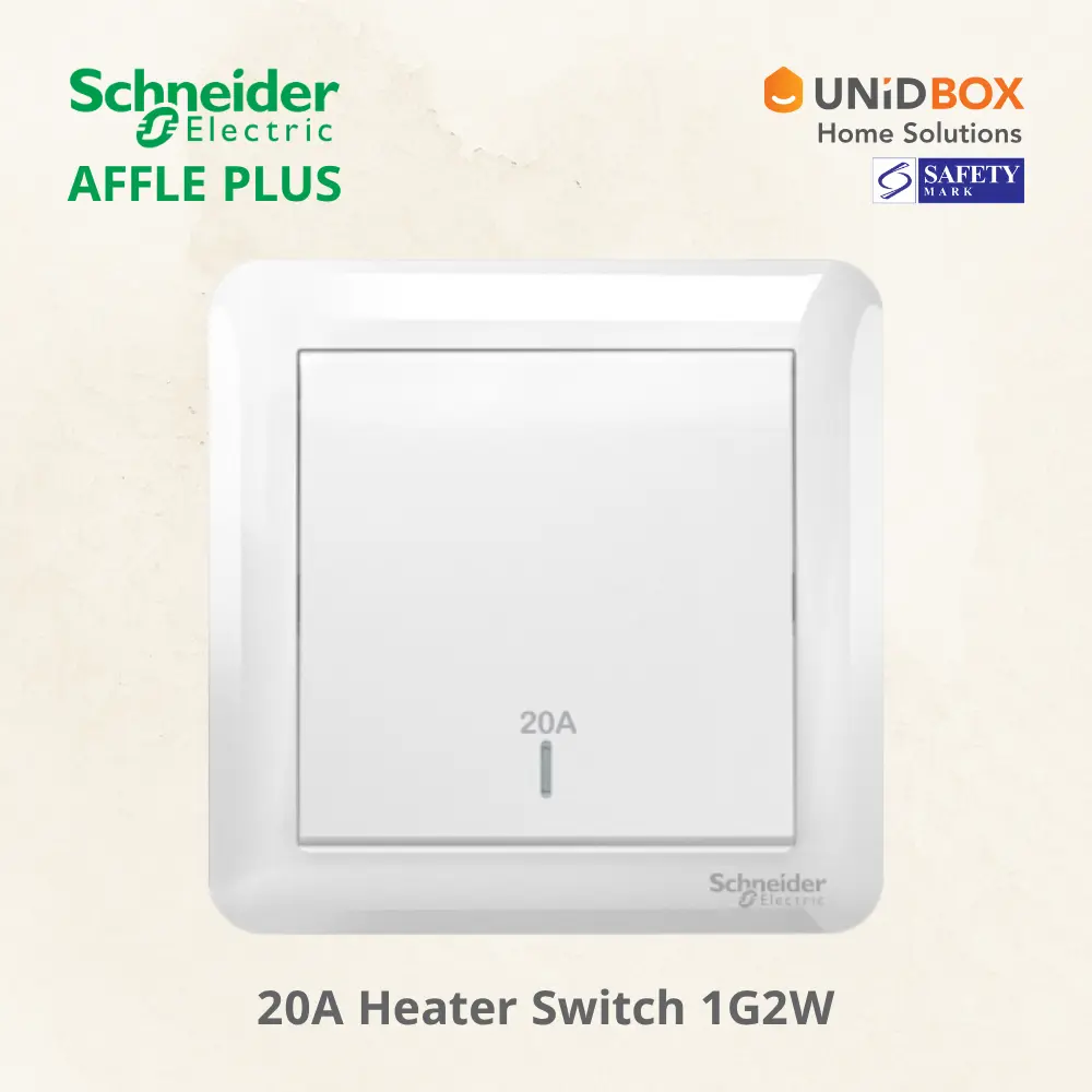 SCHNEIDER AFFLE PLUS Electric Switch and Socket White - Variant Main Image
