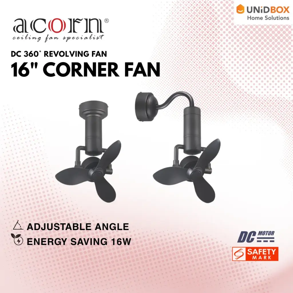 ACORN Corner DC-360 16" DC Ceiling Fan - Variant Main Image