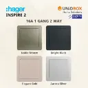 Hager Inspire 2 High Quality Switch and Socket [Noble Bronze/Knight Black/Elegant Gold/Aurora Silver] - Variant Main Image