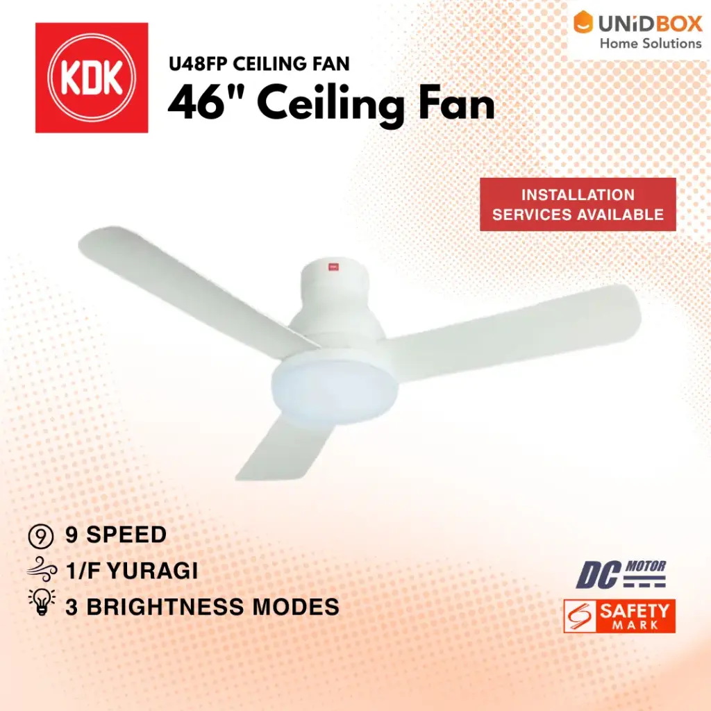 KDK U48FP 48" DC 3-Blade Ceiling Fan - Variant Main Image