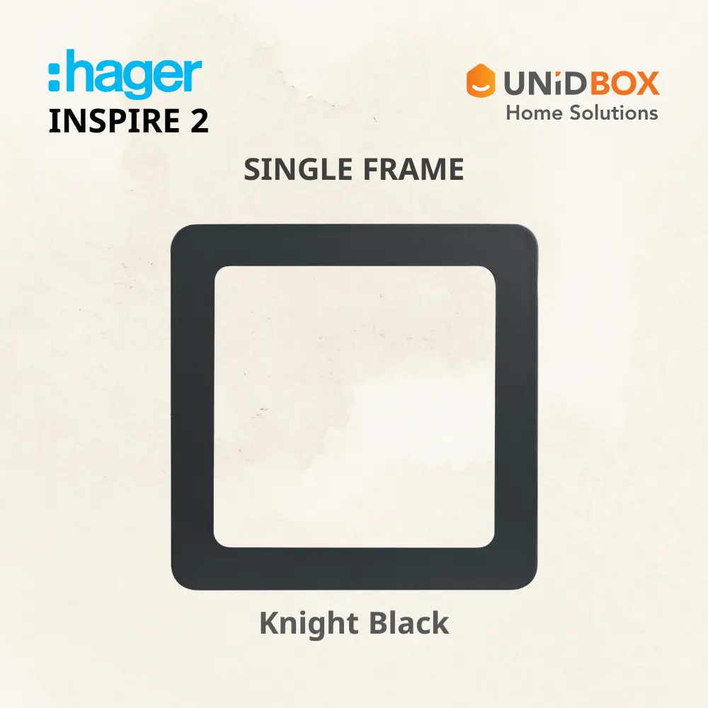 HAGER Inspire 2 Single Frames - Noble Bronze/Knight Black/Elegant Gold/Aurora Silver - Variant Main Image