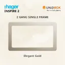 HAGER Inspire 2 Single Frames - Noble Bronze/Knight Black/Elegant Gold/Aurora Silver - Variant Main Image