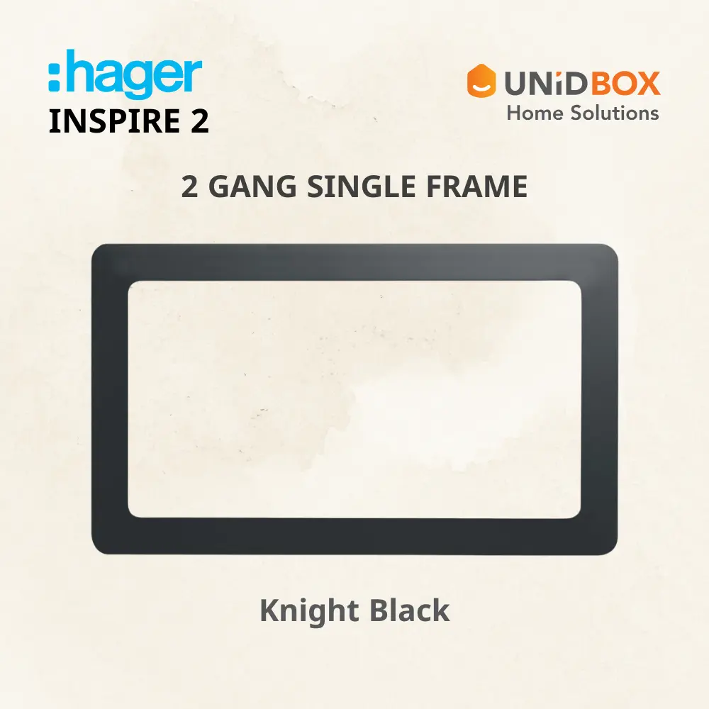 HAGER Inspire 2 Single Frames - Noble Bronze/Knight Black/Elegant Gold/Aurora Silver - Variant Main Image