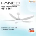 FANCO Tributo 46"/56" DC Ceiling Fan With LED - Variant Main Image