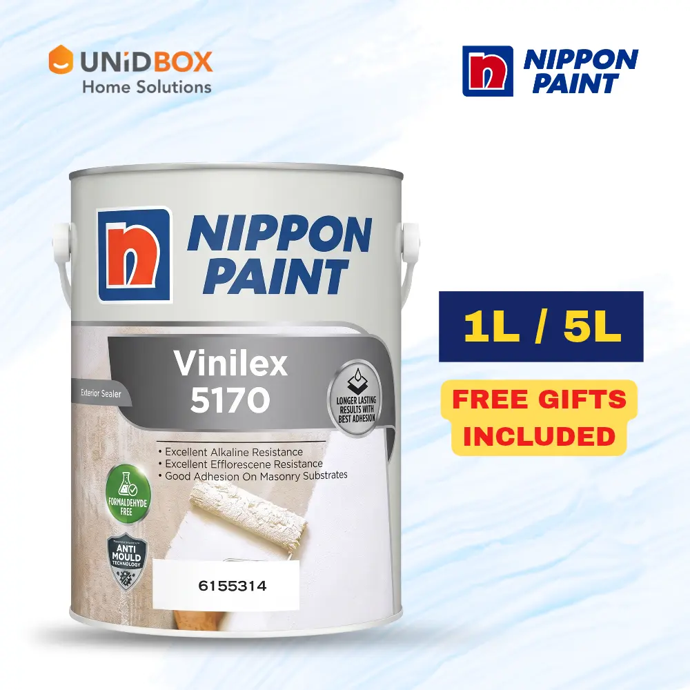 NIPPON PAINT Vinilex 5170 Oil-Based Wall Sealer 1L / 5L | Interior & Exterior - Variant Main Image