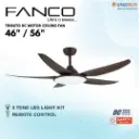 FANCO Tributo 46"/56" DC Ceiling Fan With LED - Variant Main Image