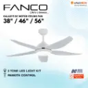 FANCO Galaxy 5 38"/48"/56" DC Ceiling Fan with RGB LED - Variant Main Image