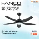 FANCO Galaxy 5 38"/48"/56" DC Ceiling Fan with RGB LED - Variant Main Image