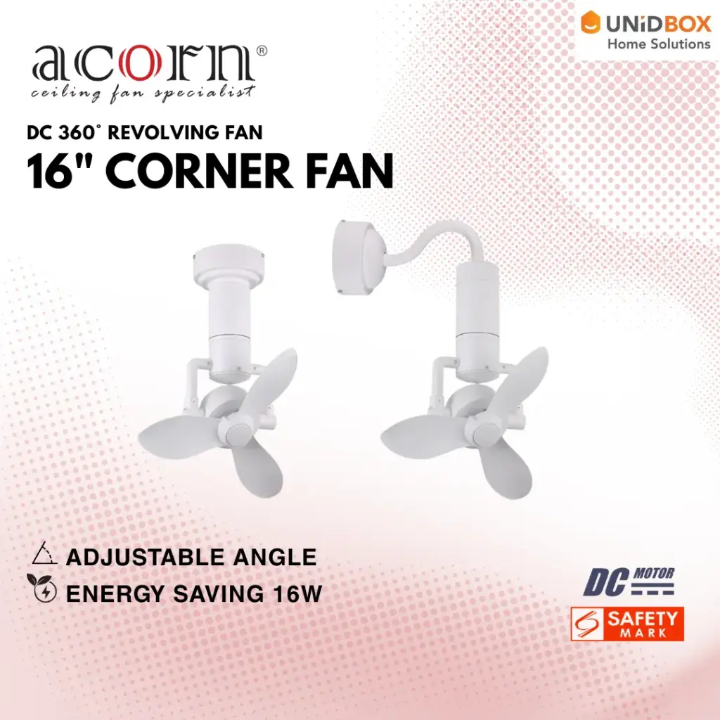 ACORN Corner DC-360 16" DC Ceiling Fan