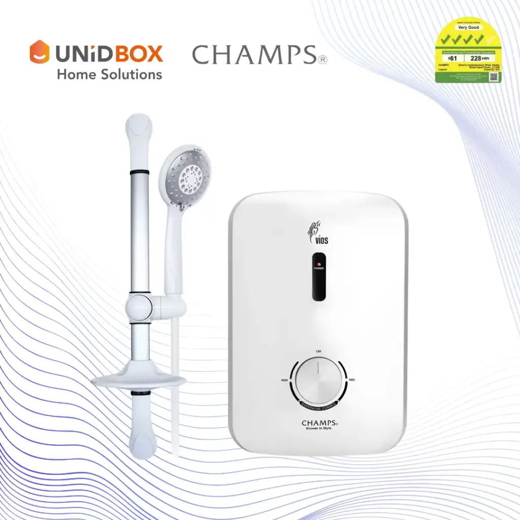 CHAMPS Vios Instant Water Heater (White)
