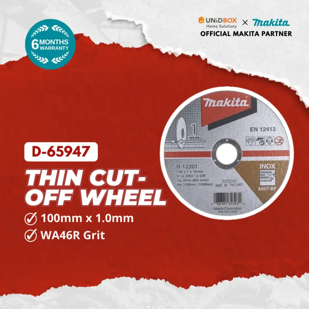 MAKITA Thin Cut-Off Wheel WA46R (100mm, D-65947)
