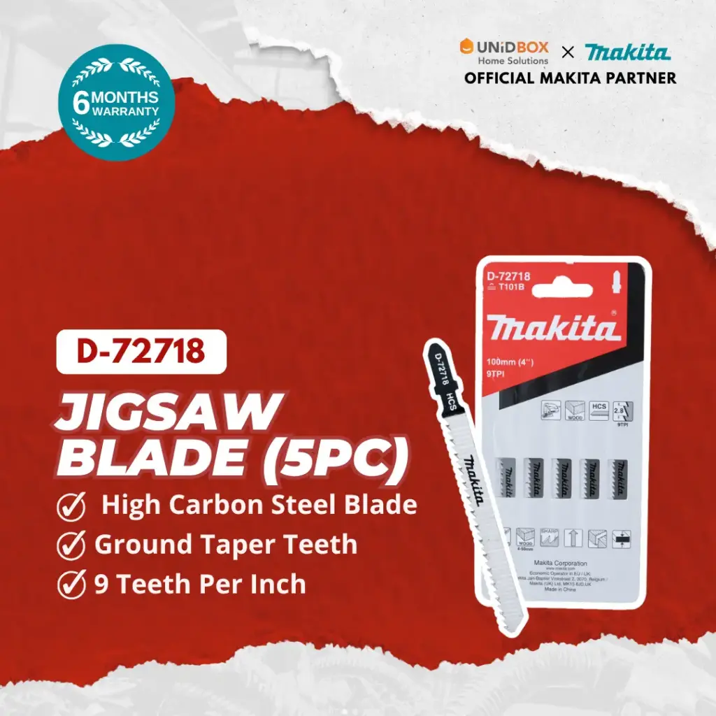 MAKITA Jigsaw Blade T101B/ T244D/ T144D (5pcs set)