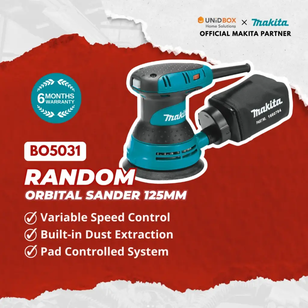 MAKITA BO5031 Random Orbit Sander (125mm)