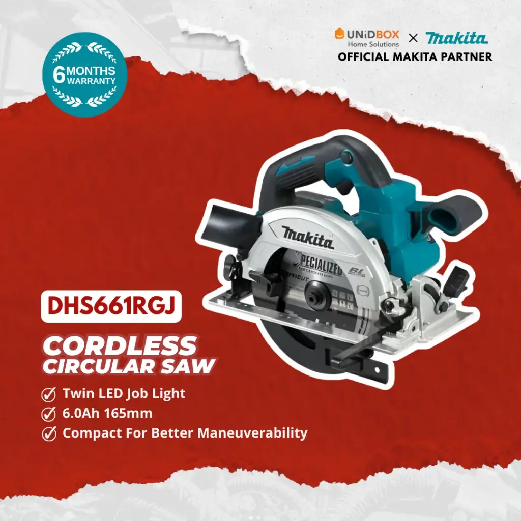 MAKITA DHS661RGJ 165mm Cordless Circular Saw (6.0Ah)