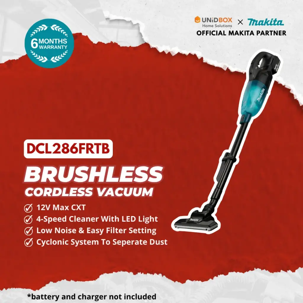 MAKITA DCL286FRTB 18V Cordless Black Cleaner W/ LED Light (250ML)