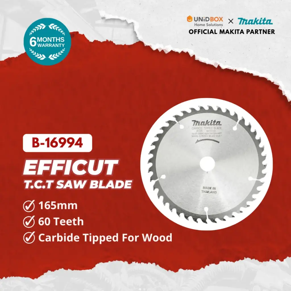 MAKITA EFFICUT T.C.T Saw Blade 165mm × 60T For Wood