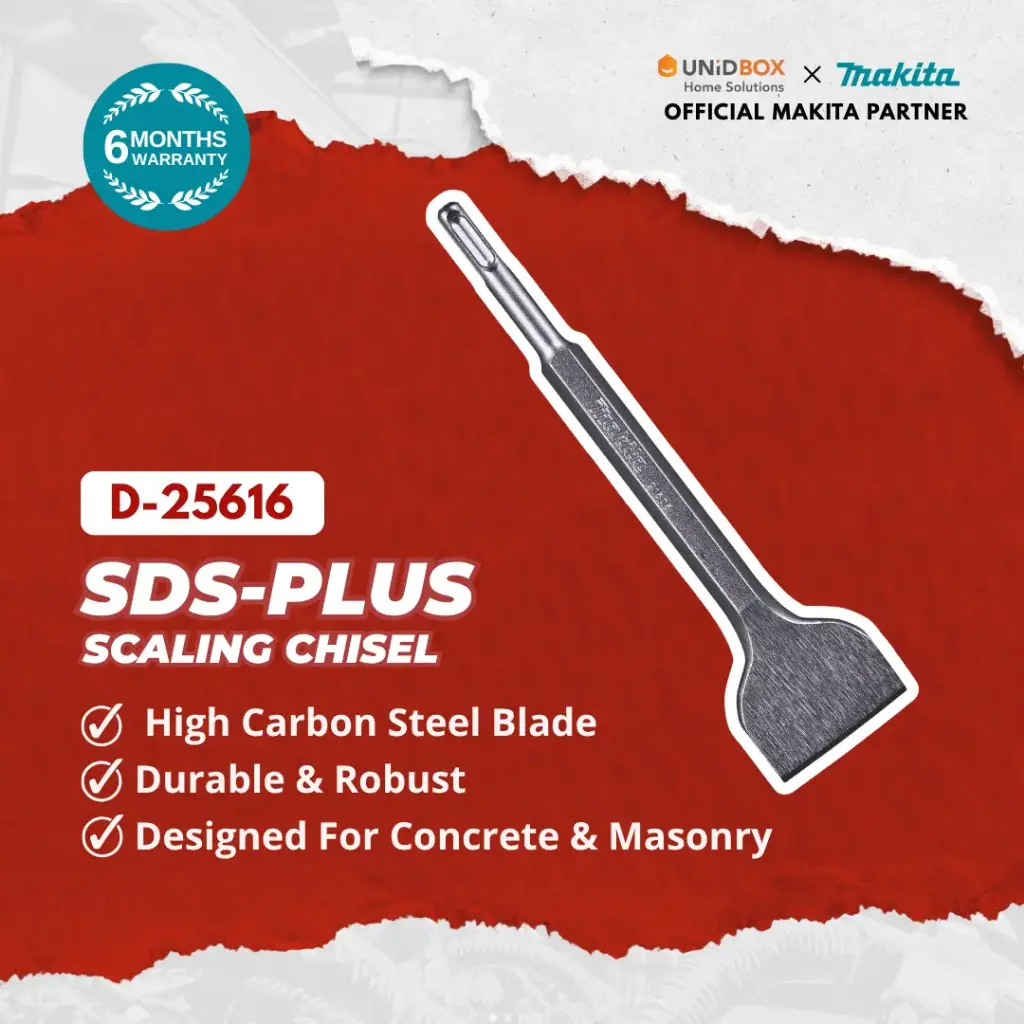 MAKITA SDS‑Plus Scaling Chisel 50×215mm D-25616