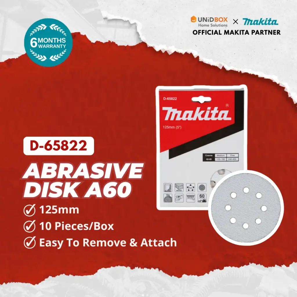MAKITA Abrasive Disc 125mm A60 White (10pcs) D-65822