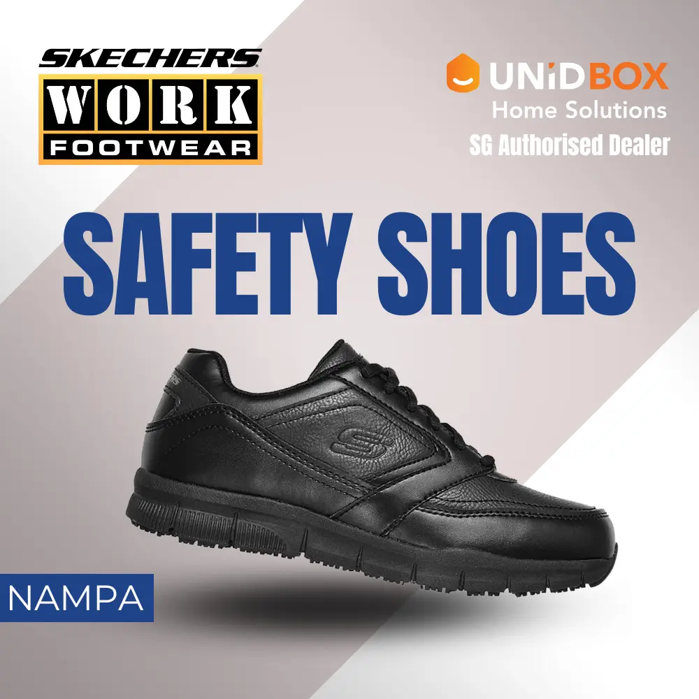 SKECHERS Work Nampa Wyola SR Slip-Resistant Shoes with Memory Foam 77235 