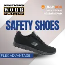 SKECHERS Work Ghenter Bronaugh SR 77210 Women’s Slip-Resistant Shoes with Air-Cooled Memory Foam