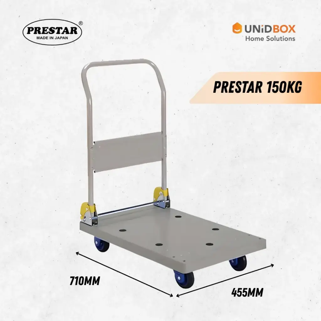 PRESTAR PB-101N Single Tier Folding Handle Plastic Platform Hand Truck (150kg)