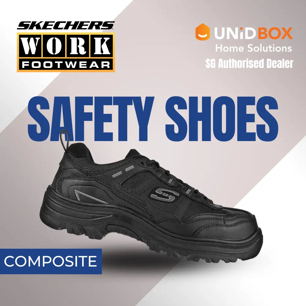 SKECHERS Work Burgin Sawda 200088 Composite Toe & Extra Wide Safety Shoes
