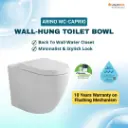 ARINO WC-CAPRIO Caprio Wall-Hung Toilet Bowl | 3-Tick Water Saving