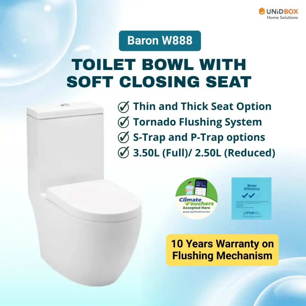 BARON W888 6-Inch Toilet Bowl