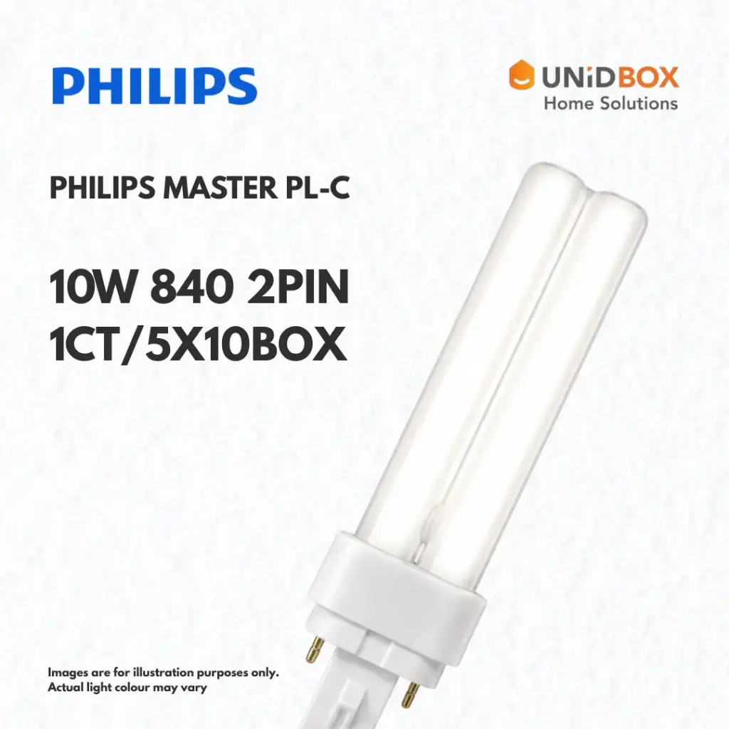 PHILIPS MASTER PL-C 10W 840 2-Pin Compact Fluorescent Lamp (CFL) 