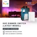 PHILIPS Hue Dimmer Switch V2 Wireless Smart Light Remote | Wall-Mount Control 