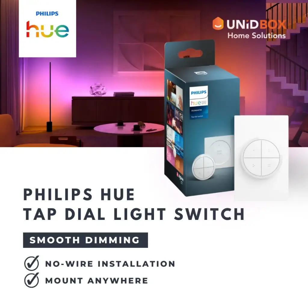 Philips Hue Tap Dial Switch | Wireless Smart Light Switch & Dimmer