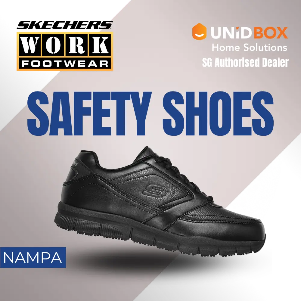 SKECHERS Work Nampa Wyola 77235 Women’s Slip-Resistant Work Shoes