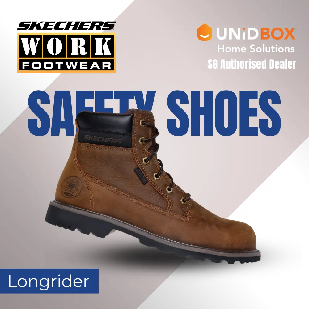 SKECHERS Work Longrider 200372 Brown Steel Toe Safety Work Boots