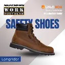 SKECHERS Work Longrider 200372 Brown Steel Toe Safety Work Boots