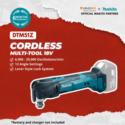 [08-15-00065] MAKITA DTM51Z 18V Cordless Multi Tool (Bare Unit)