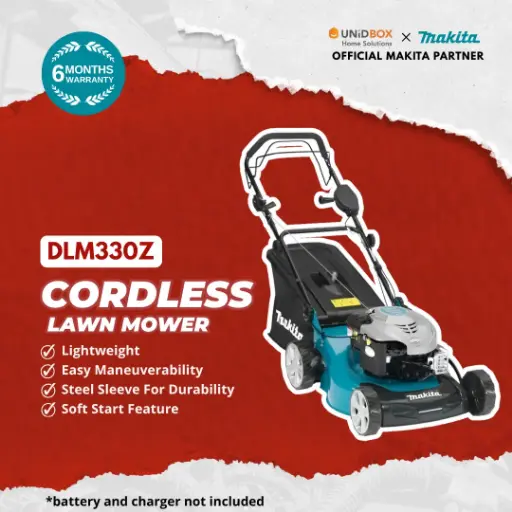 [08-19-00005] MAKITA DLM330Z Cordless Lawn Mower (330mm, Bare Unit)